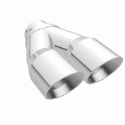 MagnaFlow Double Wall 3in Dual Round Polished Tip 2.25in Inlet Magnaflow Catalytic Converter Universal