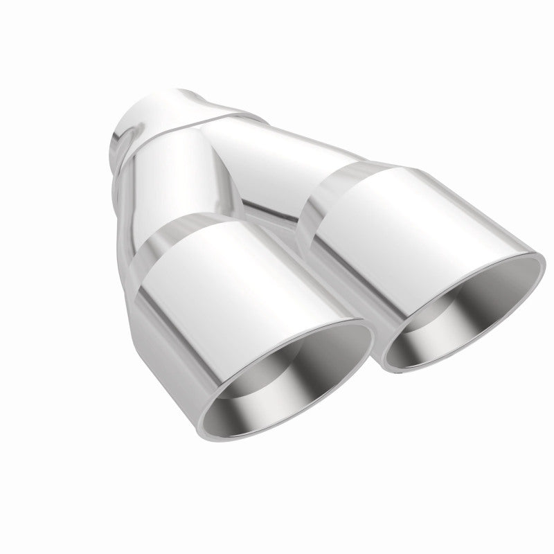MagnaFlow Double Wall 3in Dual Round Polished Tip 2.25in Inlet Magnaflow Catalytic Converter Universal