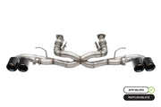 Corsa 20-25 Chevrolet Corvette C8 RWD 3in Xtreme Cat-Back Exhaust w/4.5in Carbon Fiber Black PVD Tip CORSA Performance Catback