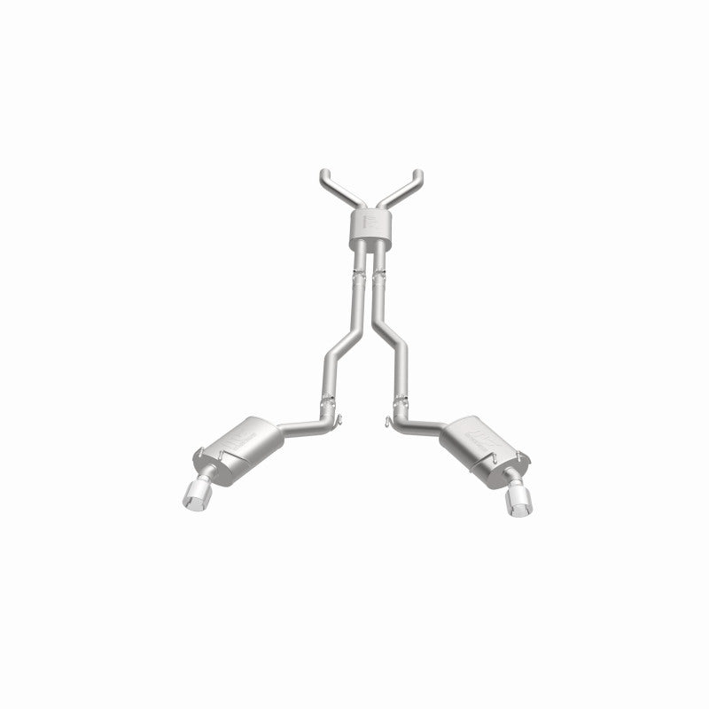 MagnaFlow Cat-Back Stainless Dual Split Rear Exit 4in Polished Tips 11-15 Chevy Camaro 3.6L V6 Magnaflow Catback