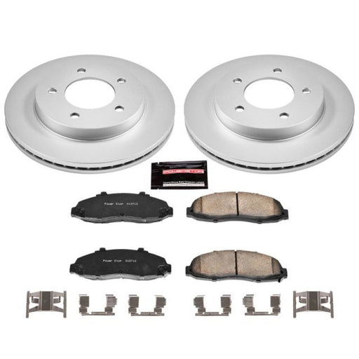 Power Stop 97-03 Ford F-150 Front Z17 Evolution Geomet Coated Brake Kit PowerStop Brake Kits - Performance Blank