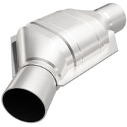 MagnaFlow Universal Catalytic Converter 2in Inlet/Outlet Angled Offset/Center Oval (California) Magnaflow Catalytic Converter Universal