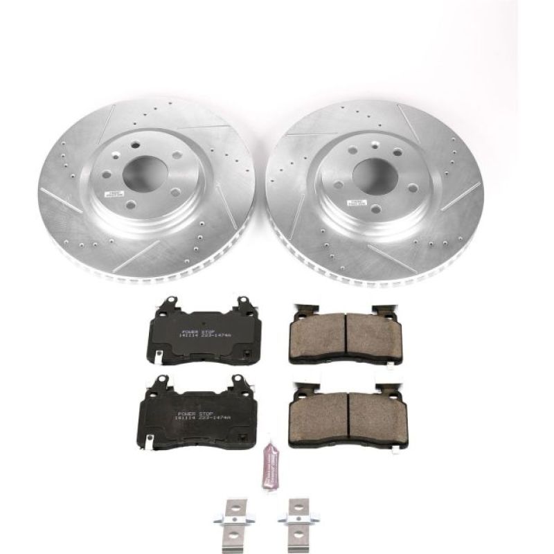 Power Stop 14-19 Chevrolet Corvette Front Z23 Evolution Sport Brake Kit PowerStop Brake Kits - Performance D&S