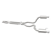 MagnaFlow Cat Back, SS, 3in, Street, Dual Split Polished 4.5in Tips 2015 Ford Mustang GT V8 5.0L Magnaflow Catback