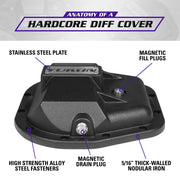 Yukon Gear 97-17 Ford E150 9.75in Rear Differentials Hardcore Cover Yukon Gear & Axle Diff Covers