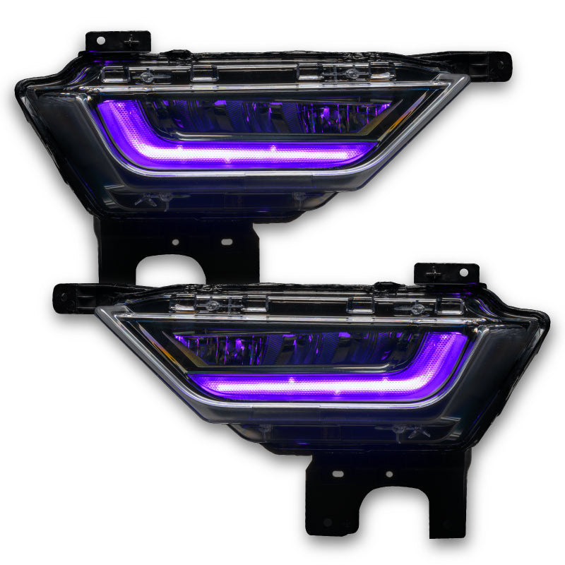 Oracle 21-22 Ford F-150 ColorSHIFT RGB+W Fog Light DRL Upgrade Kit w/ No Controller ORACLE Lighting Headlights