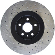 StopTech Drilled & Slotted Left Sport Brake Rotor for 2009 Cadillac CTS-V Stoptech Brake Rotors - Slot & Drilled