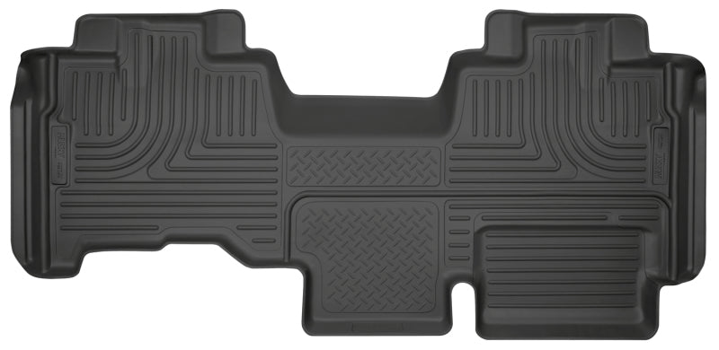 Husky Liners 09-14 Ford F150 Ext Cab WeatherBeater Black 2nd Seat Floor Liners Husky Liners Floor Mats - Rubber
