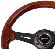 NRG Classic Wood Grain Steering Wheel (330mm) Wood Grain w/Matte Black 3-Spoke Center NRG Steering Wheels