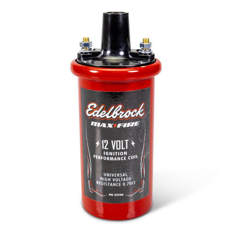 Edelbrock Ignition Coil - Electric Oil Filled - .70 PR Red w/ Black Top Edelbrock Ignition Coils - Upgrade