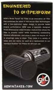 AEM 3.5 in x 9 in Dryflow Conical Air Filter AEM Induction Air Filters - Universal Fit
