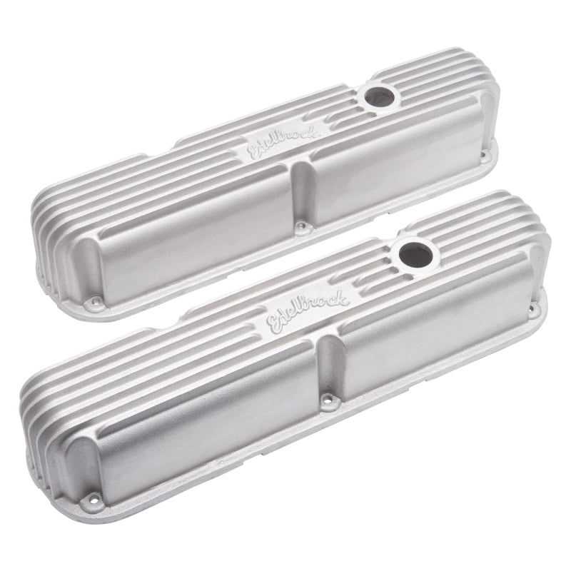 Edelbrock Valve Cover Classic Series Chrysler La 318-340-360 CI V8 Satin Edelbrock Valve Covers
