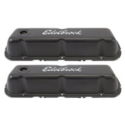 Edelbrock Valve Cover Signature Series Ford 260-289-302-351W CI V8 Black Edelbrock Valve Covers