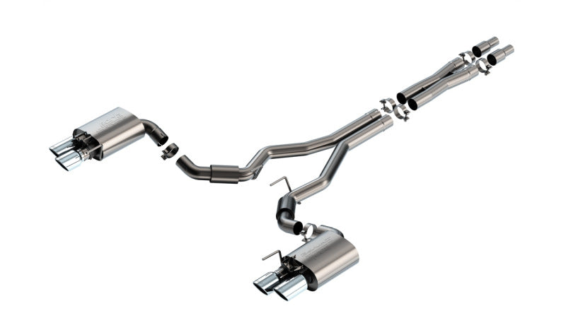 Borla 2024 Ford Mustang GT 5.0L V8 w/ Active Exhaust S-Type Cat-Back Exhaust System Borla Catback