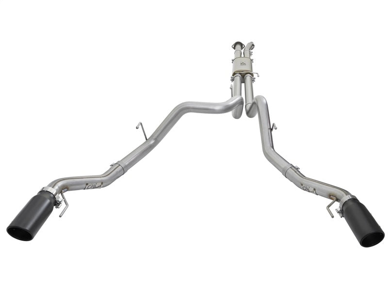 aFe MACHForce XP 3in 409-SS Exhaust Cat-Back 2017 Ford F-150 Raptor V6-3.5L (tt) w/ Black Tip aFe Catback