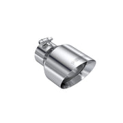 MBRP Universal T304 Stainless Steel Tip 3on ID / 5in OD Out / 8in Length Angle Cut Dual Wall MBRP Tips