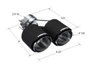 MBRP Universal Carbon Fiber Dual Tip 4in OD/2.5in Inlet MBRP Tips