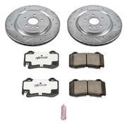 Power Stop 09-15 Cadillac CTS Rear Z26 Street Warrior Brake Kit PowerStop Brake Kits - Performance D&S