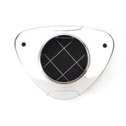Edelbrock Air Cleaner Pro-Flo 1000 Series Triangular Steel Top 11 375In X 8 375In X 3In Chrome Edelbrock Air Filters - Universal Fit