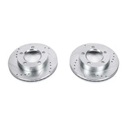 Power Stop 94-96 Ford Bronco Front Evolution Drilled & Slotted Rotors - Pair PowerStop Brake Rotors - Slot & Drilled