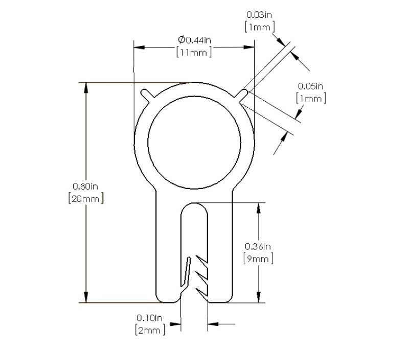 aFe MagnumFORCE Spare Parts Trim Seal Kit (1/16IN X 7/16IN) x 36IN L aFe Air Intake Components