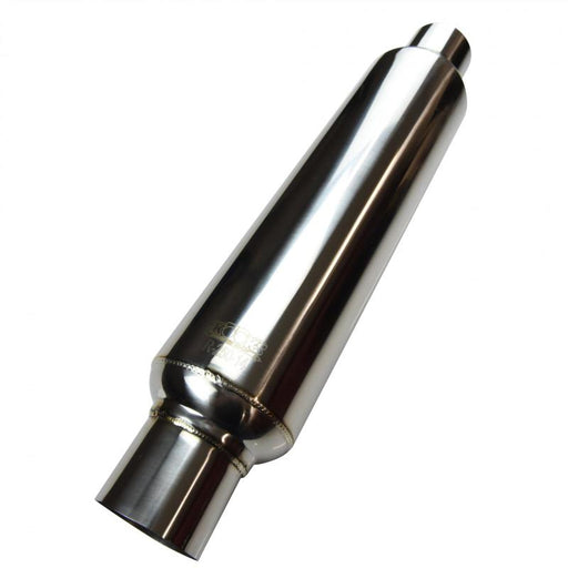 Kooks Universal 2 1/2in Round Muffler 14in Long. Pol SS Kooks Headers Muffler