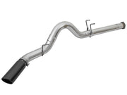 aFe ATLAS 5in DPF-Back Alum Steel Exhaust System w/Black Tip 2017 Ford Diesel Trucks V8-6.7L (td) aFe DPF Back
