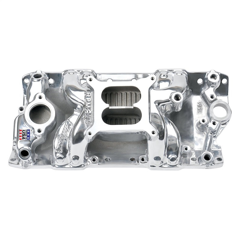 Edelbrock Polished S/B Chevy RPM Air-Gap Manifold Edelbrock Intake Manifolds
