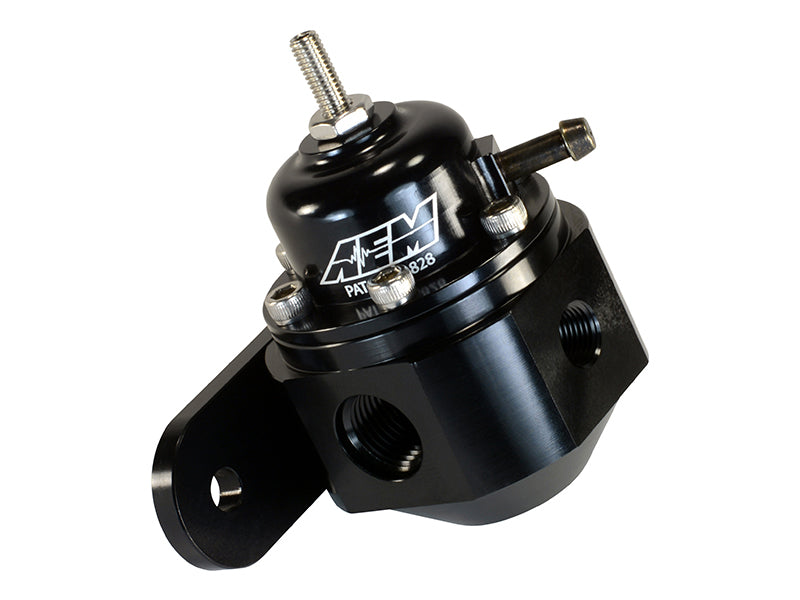 AEM Universal Black Adjustable Fuel Pressure Regulator AEM Fuel Pressure Regulators