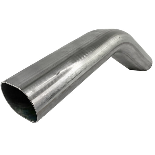 Granatelli 3in Oval Stainless Steel Vertical Radius 45 Deg bend 4.5in Bend Radius Tubing Granatelli Motor Sports Steel Tubing