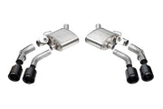 Corsa 2016-2024 Chevrolet Camaro SS / ZL1 Valved Axle-Back Exhaust w/ Black Carbon Fiber Quad Tips CORSA Performance Axle Back