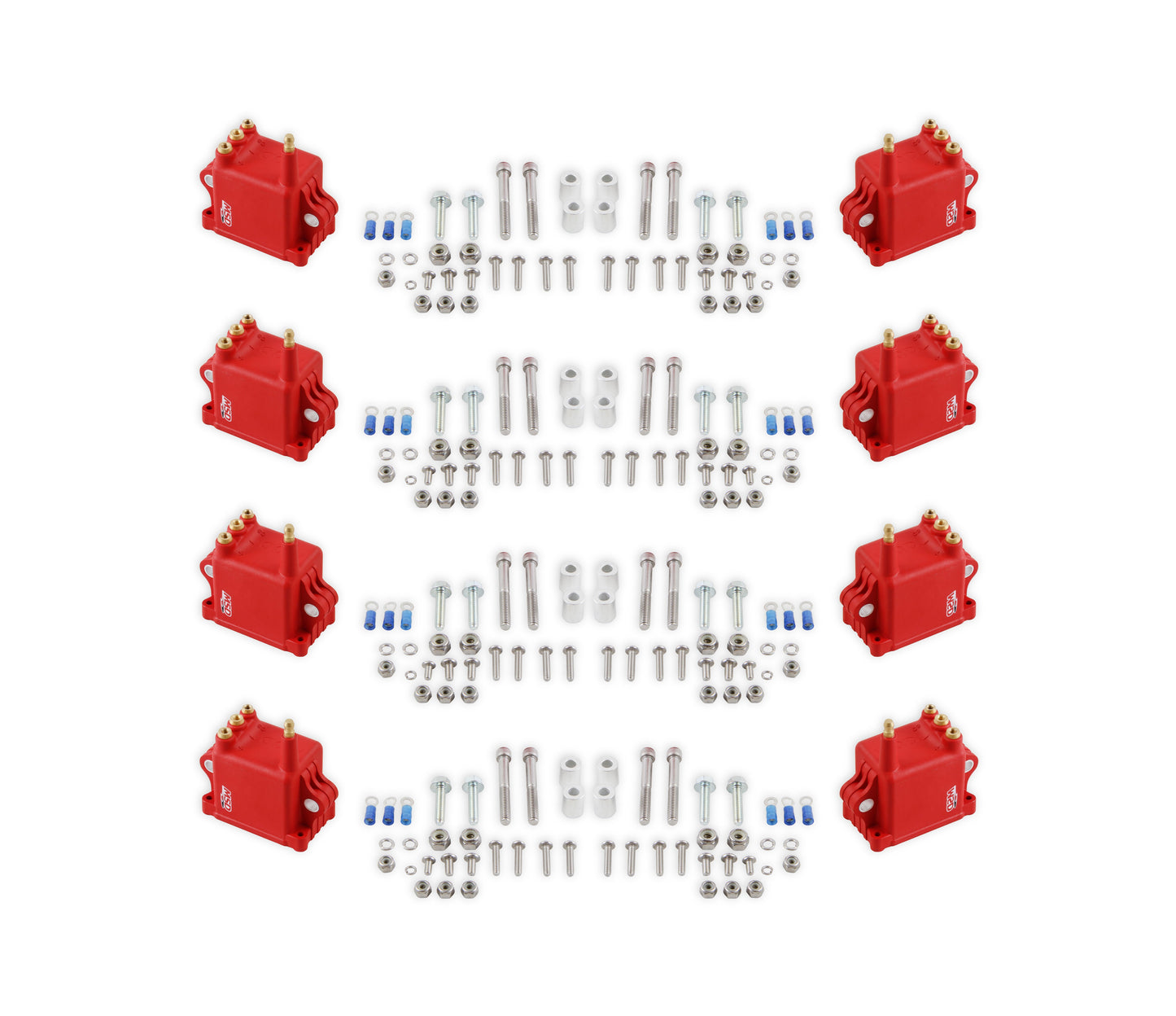 MSD Ignition Coil - High Output - 8-Pack - Red