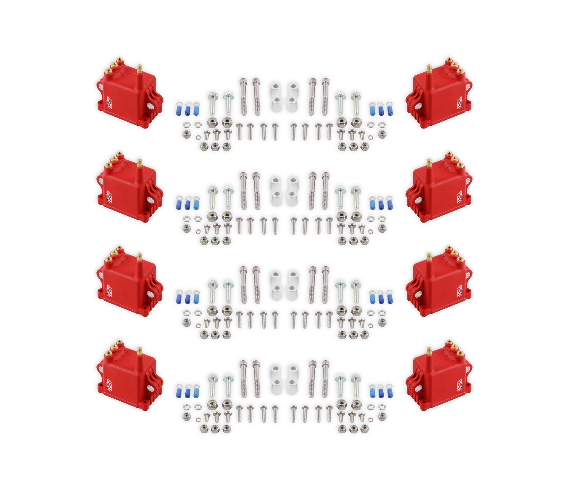 MSD Ignition Coil - High Output - 8-Pack - Red