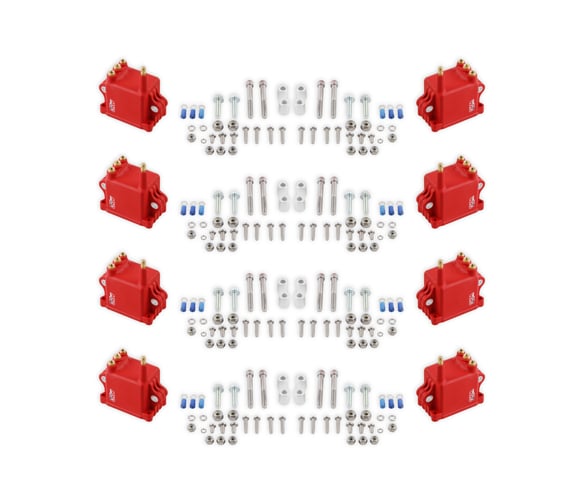 MSD Ignition Coil - High Output - 8-Pack - Red 82808 MSD Autoparts