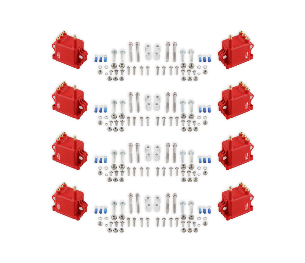 MSD Ignition Coil - High Output - 8-Pack - Red