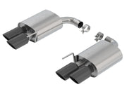 Borla 18-19 Ford Mustang GT 5.0L 2.5in S-Type Exhaust w/o Valves (Rear Section Only) - Black Chrome Borla Axle Back