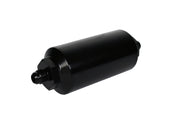 Aeromotive In-Line Filter - (AN-6 Male) 10 Micron Fabric Element Bright Dip Black Finish Aeromotive Fuel Filters