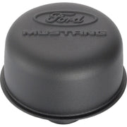 Ford Racing Black Crinkle Finish Breather Cap w/ Ford Mustang Logo Ford Racing Engine Breather Filters