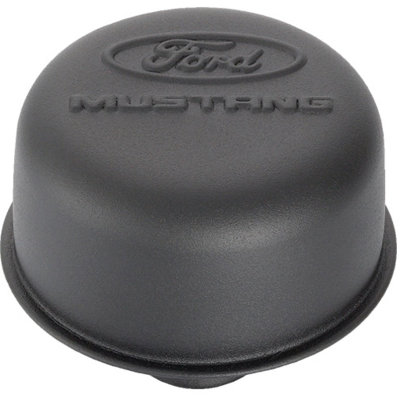 Ford Racing Black Crinkle Finish Breather Cap w/ Ford Mustang Logo Ford Racing Engine Breather Filters
