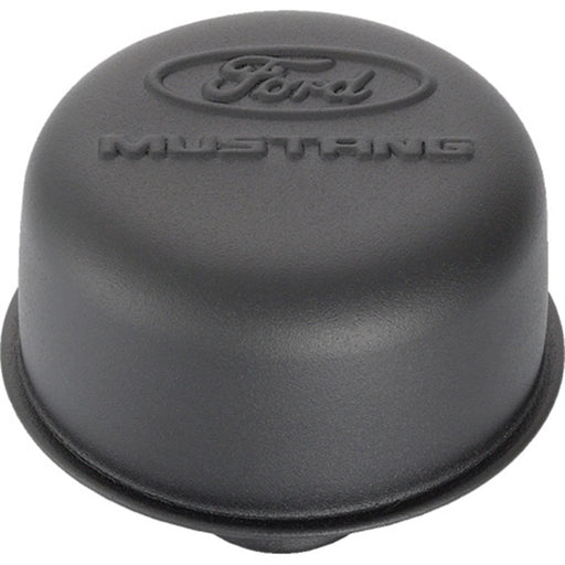 Ford Racing Black Crinkle Finish Breather Cap w/ Ford Mustang Logo Ford Racing Engine Breather Filters