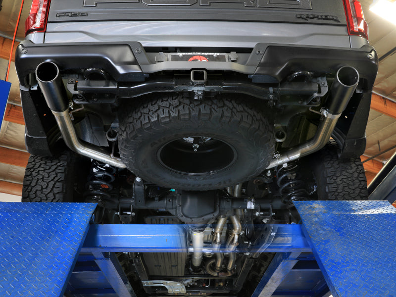 aFe 21-24 Ford F-150 Vulcan Series 3 IN to 3-1/2 IN Stainless Steel Cat-Back Exhaust System - Black aFe Catback