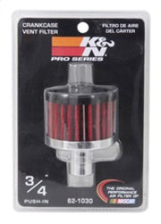 K&N Steel Base Crankcase Vent Filter .75in Vent OD x 2in OD x 1.5in Height K&N Engineering Air Filters - Universal Fit