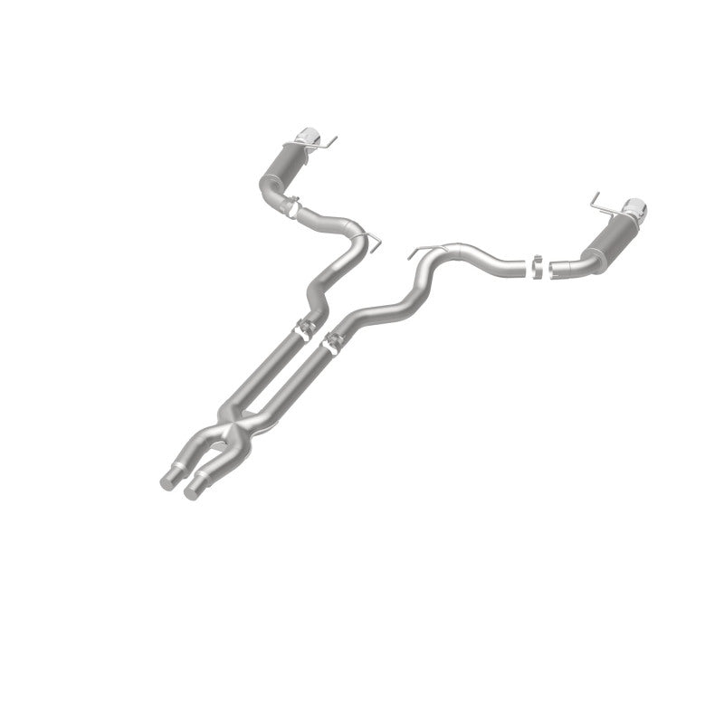 MagnaFlow Cat Back, SS, 3in, Competition, Dual Split Polished 4.5in Tips 2015 Ford Mustang GT V8 5.0 Magnaflow Catback