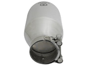aFe Takeda 304 Stainless Steel Clamp-On Exhaust Tip 2.5in. Inlet / 4.5in. Outlet / 9in. L - Polished AFE POWER Tips