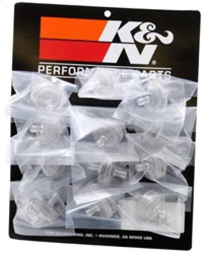 K&N Stainless Mesh Fuel Filter 12in LN Gas Filter .25in FLG 1.75in L K&N Engineering Air Intake Components