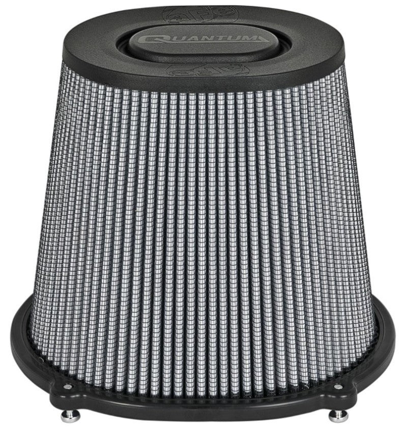 aFe Quantum Intake Pro DRY S Universal Air Filter F-5in. / B-(10x8.75) / T-(6.75x0.5) / H-8in. aFe Air Filters - Universal Fit