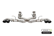 Corsa 20-25 Corvette C8 3in Xtreme Cat-Back Exhaust 4.5in Blk Quad Tips - Integrates stock AFM Valve CORSA Performance Catback