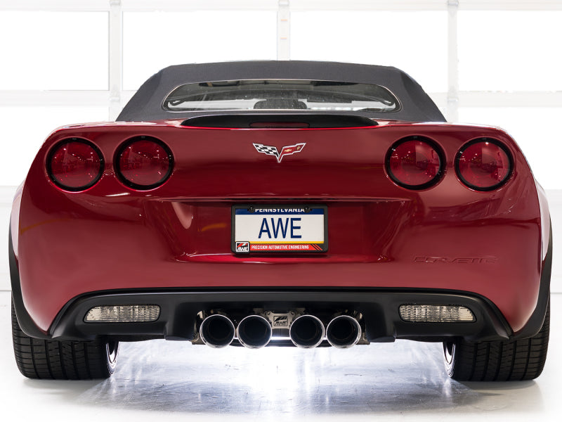 AWE Tuning 09-13 Chevrolet Corvette 6.2L Touring Edition Axle-Back Exhaust w/ Chrome Silver Tips AWE Tuning Axle Back