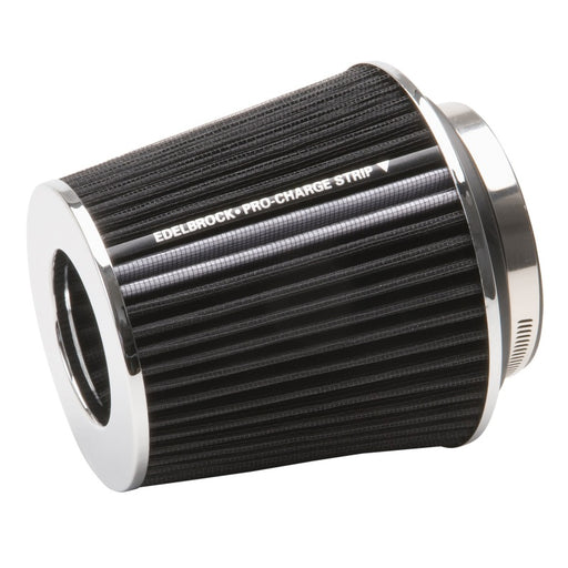 Edelbrock Air Filter Pro-Flo Series Conical 6 7In Tall Black/Chrome Edelbrock Air Filters - Universal Fit