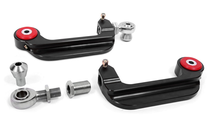 BMR 15-18 S550 Mustang Billet Aluminum Camber Links Adjustable (Poly/Rod ends) - Black Anodized BMR Suspension Camber Kits